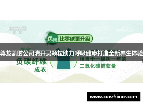尊龙凯时公司清开灵颗粒助力呼吸健康打造全新养生体验